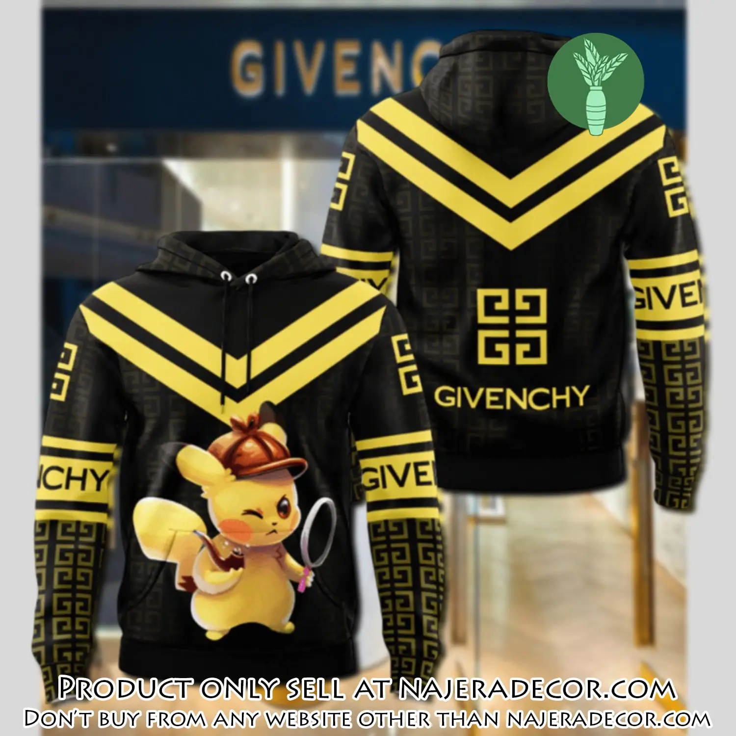 Givenchy pokemon unisex hoodie luxury brand gifts  jh2070 njr2600818